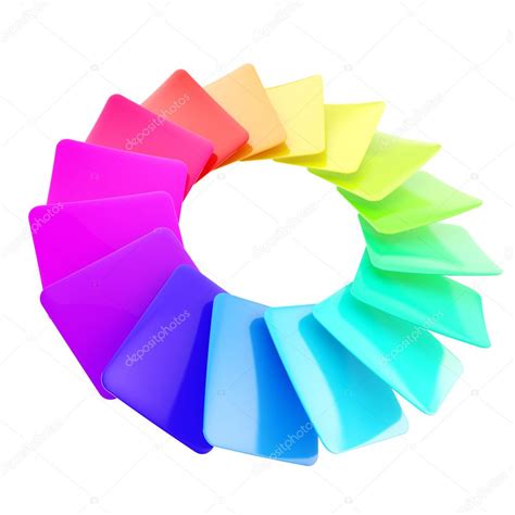 Circular Spectrum Range Palette Of Glossy Cards Stock Photo By ©nbvf89