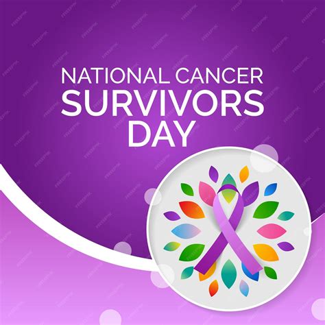 Premium Vector National Cancer Survivors Day Is Observed Every Year