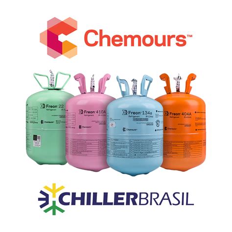 Gás Fluido Refrigerante Chemours Freon R410A 11 35 kg Chiller Brasil