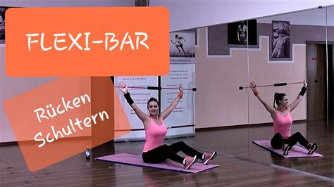 Flexi Bar Chill 2 Teil Übungen für Rücken Schultern und Stretching