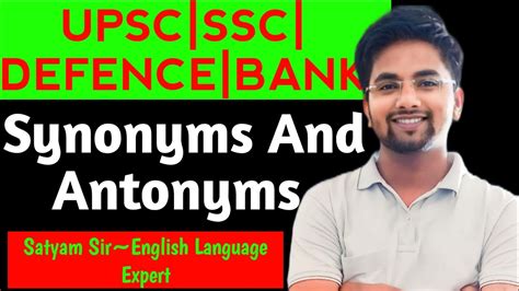 Synonyms And Antonyms Ssc Cgl Cpo Chsl Steno Mts Selection Post