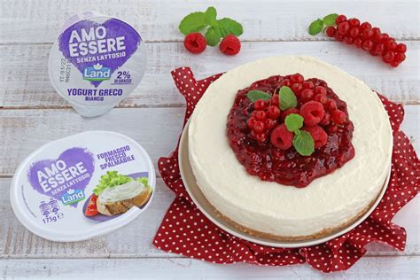 Cheesecake Senza Lattosio E Senza Glutine Con Coulis Di Frutti Rossi