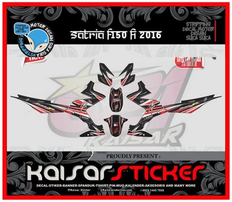 Jual STICKER STRIPING SATRIA F150 INJEKSI FULL BODY STIKER DECAL SATRIA