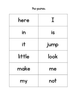 Sight Word Assessment Pack By Stay At Home Activity Mom Tpt