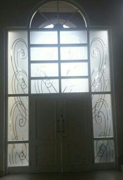 Sandblast Design For Entrance Hall Bathroom Windows Glass Mirror