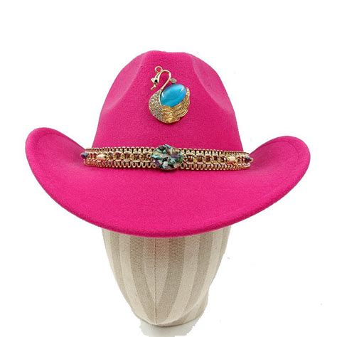 Sombrero Rosa Cowboy Premium Sombreros Vaqueros