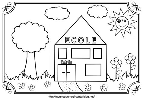 Authentique Dessin Cole Maternelle Collection Coloriage Rentr E