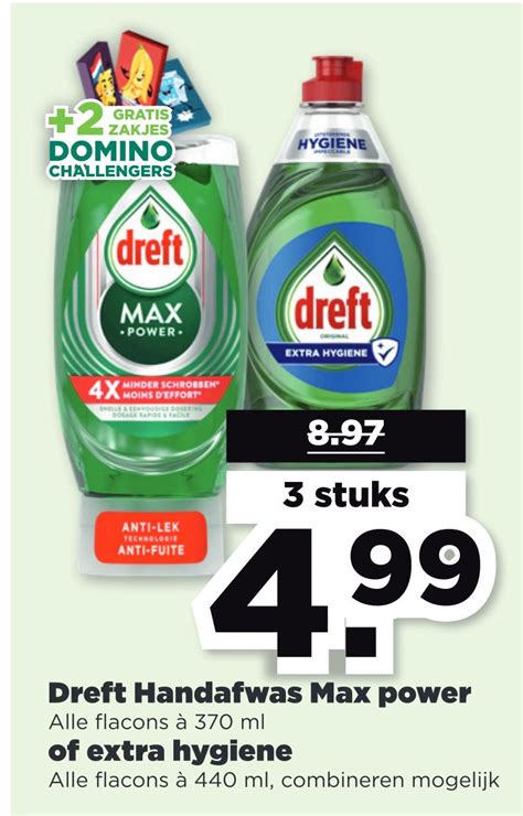 Dreft Handafwas Max Power Of Extra Hygiene Aanbieding Bij Plus