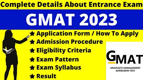 Gmat Full Details Notification Dates Application Syllabus