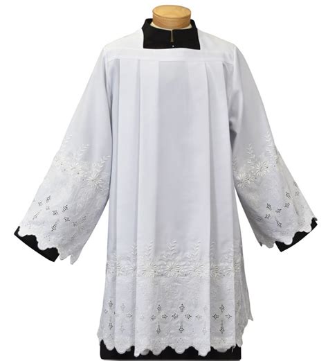 Ministerial Surplice With Lace Buy Lace Surplices For Sale Adult