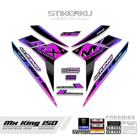 Striping MX KING 150 MOTIF 47 MXK YAMAHA SNIPER 150 MXi STICKER MXKING