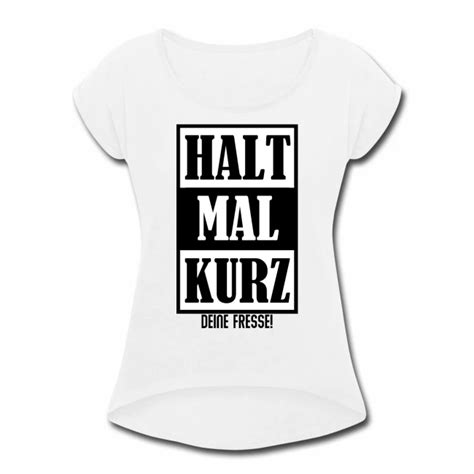 Frauen T Shirt mit gerollten Ärmeln OnePleasure Online Shop