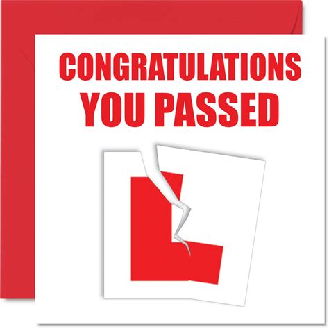 Buy Just Passed Driving Test Card Congratulations You Passed Pass