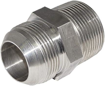 Amazon RFS Stainless Steel JIC Flared Tube Fitting Straight 3 8