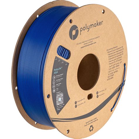 Polymaker 2 85mm PolyLite ASA Filament 1kg Blue PF01014 B H