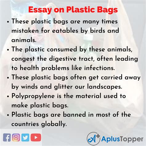 Essay On Plastic Bags Plastic Bags Essay For Students And Children In