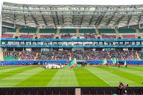 Das Akhmat-Arena-Stadion in Grosny Chechnya Redaktionelles Stockfoto ...