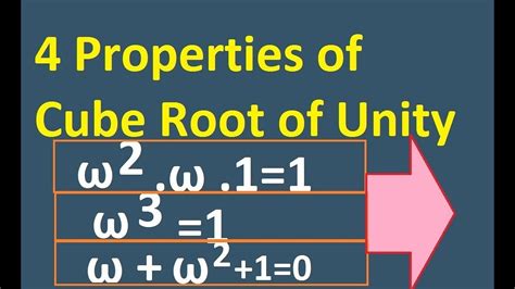 Cube Root Of Unity Youtube