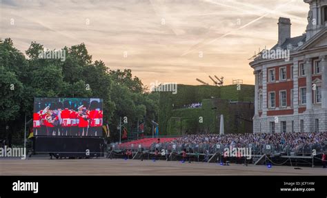 Horse Guards Parade, London, UK. 14th June 2017. The Household Division ...