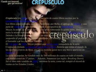 Saga de crepúsculo PPT