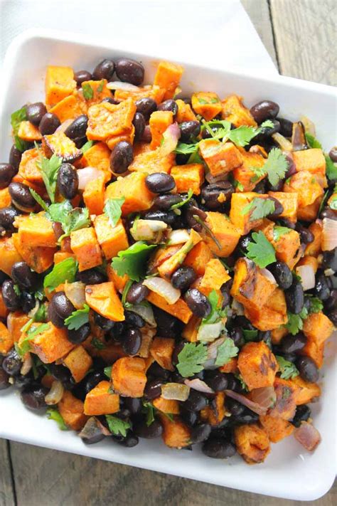 Black Bean Salad With Roasted Sweet Potatoes