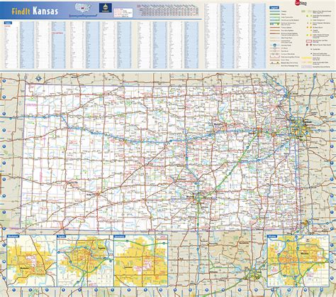 Kansas State Wall Map by Globe Turner