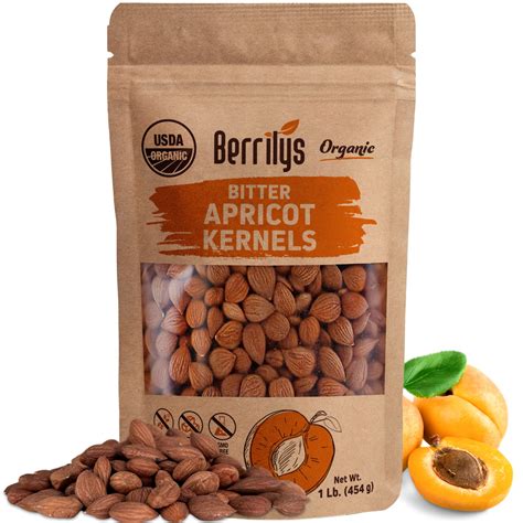 Usda Organic Bitter Apricot Kernels Lb Oz Natural Vegan Non