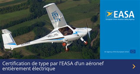 Certification De Type Par Leasa Dun A Ronef Enti Rement Lectrique Easa