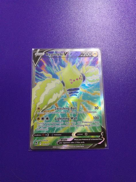 Pokemon TCG Regieleki V Full Art Ultra Rare SS12 Silver Tempest