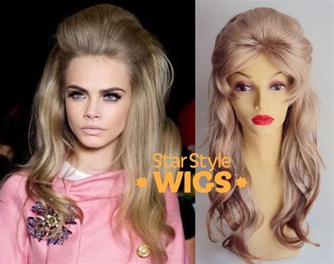 Deluxe Barbarella 1960 S Long Wavy Blonde Beehive Drag Fashion Costume Wig Ebay