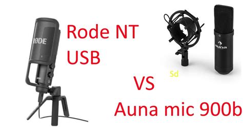 Rode NT USB Im Vergleich Zu Dem Auna Mic 900b Test Unboxing Und Vs