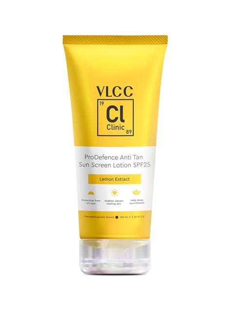 Buy Vlcc Clinic Prodefence Anti Tan Sun Screen Lotion Spf With Lemon