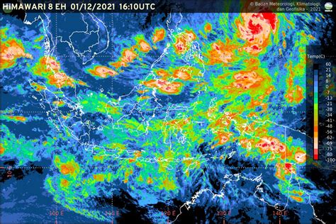 BMKG: Siklon Tropis Teratai Terbentuk di Dekat Wilayah Indonesia, Begini Dampaknya | BMKG