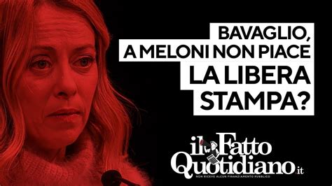 Bavaglio A Meloni Non Piace La Stampa Libera Diretta Con Peter Gomez