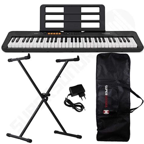 Kit Teclado Musical Casiotone Ct S Casio Preto Teclas Suporte X