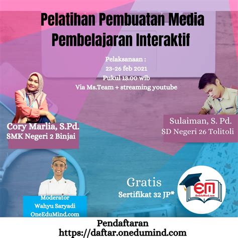 Pelatihan Pembuatan Media Pembelajaran Interaktif OnEduMind