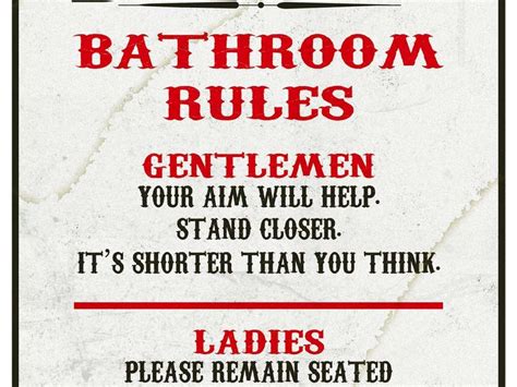 Funny Bathroom Signs For Cleanliness | Home Design Ideas