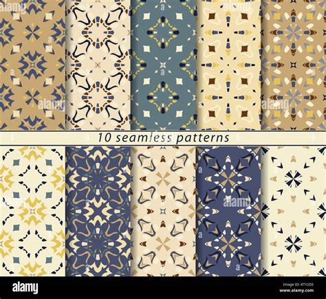 A set of simple patterns in classic style for fabric, paper, or scrapbooking Stock Vector Image ...