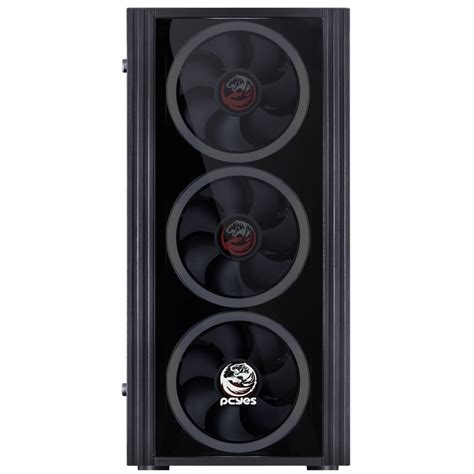 Gabinete Gamer PCyes Saturn Mid Tower 3 Fans Lateral de Acrílico