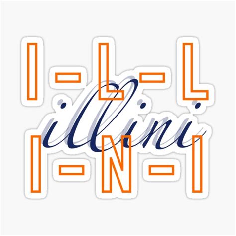 Illini Sticker By Megano3 Redbubble