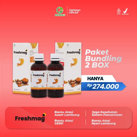 Jual Freshmag Paket 2 Box Original Madu Herbal 100 Atasi Maag GERD