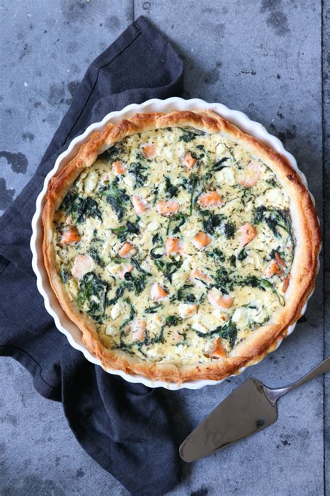 Quiche Met Zalm Spinazie En Feta Jaimy S Kitchen