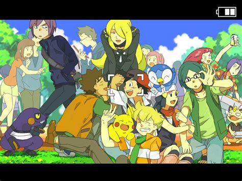 Pikachu Dawn Ash Ketchum Cynthia Piplup And 8 More Pokemon And 2