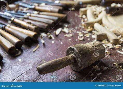 Ferramentas Velhas Do Carpinteiro Imagem De Stock Imagem De Handyman