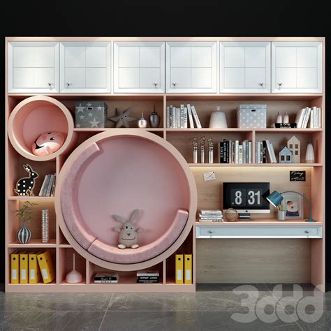 3d модели - скачать на 3ddd.ru | Дизайн детской спальни, Белая мебель ...