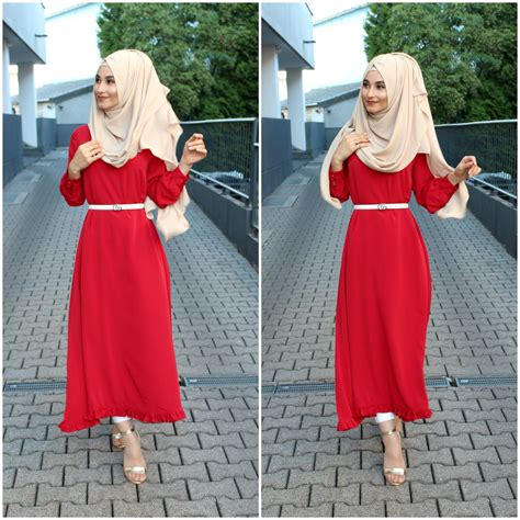 Hijab Red Dress Red Dress Hijab Modest Dresses Red Dress