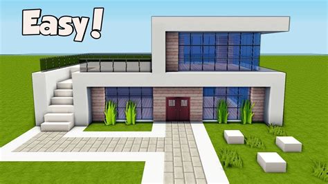 Modern House Minecraft Step By Step Small Minecraft House Step By