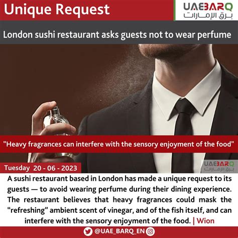 Uae Barq On Twitter London Sushi Restaurant Asks Guests Not To Wear