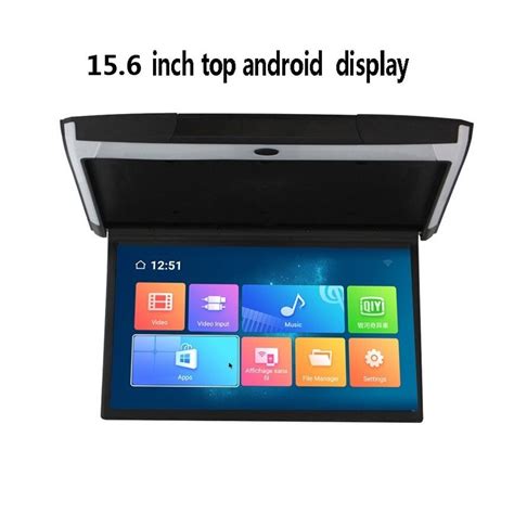 Монитор за таван с Android HD 1080P, видео екран 15,6 инча, IPS WIFI ...