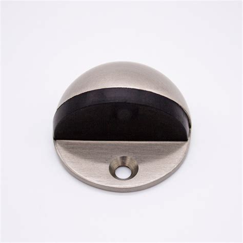 Brushed Nickel Half Moon Door Stop | Manovella